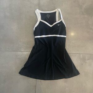Nike Dri-FIT Black and White Tennis Dress